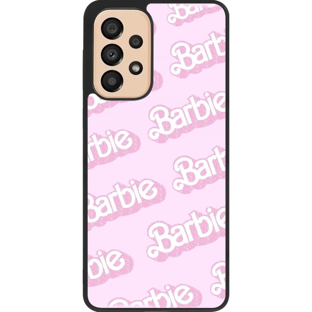 Coque Samsung Galaxy A33 5G - Silicone rigide noir Barbie light pink pattern