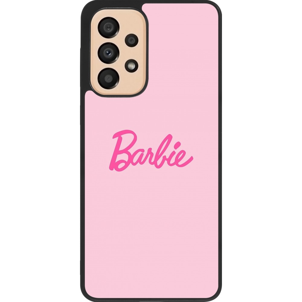 Coque Samsung Galaxy A33 5G - Silicone rigide noir Barbie Text