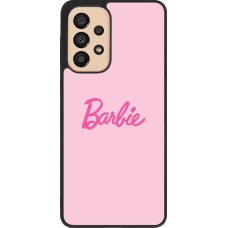 Coque Samsung Galaxy A33 5G - Silicone rigide noir Barbie Text