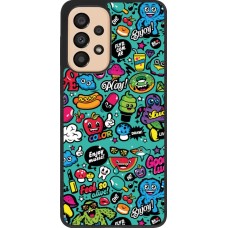 Coque Samsung Galaxy A33 5G - Silicone rigide noir Cartoons old school