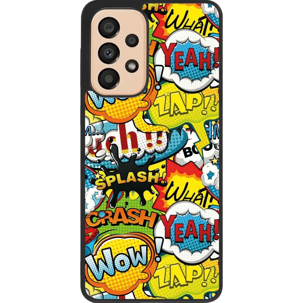 Samsung Galaxy A33 5G Case Hülle - Silikon schwarz Cartoons slogans