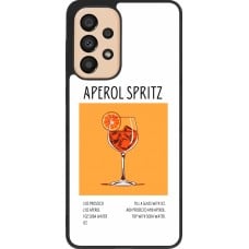 Coque Samsung Galaxy A33 5G - Silicone rigide noir Cocktail recette Aperol Spritz