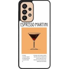 Coque Samsung Galaxy A33 5G - Silicone rigide noir Cocktail recette Espresso Martini