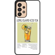 Coque Samsung Galaxy A33 5G - Silicone rigide noir Cocktail recette Long Island Ice Tea