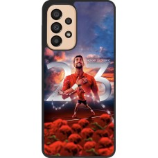 Coque Samsung Galaxy A33 5G - Silicone rigide noir Djokovic 23 Grand Slam