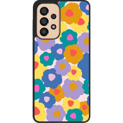 Coque Samsung Galaxy A33 5G - Silicone rigide noir Easter 2024 flower power