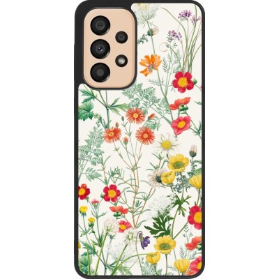 Coque Samsung Galaxy A33 5G - Silicone rigide noir Flora Botanical Wildlife