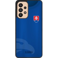 Coque Samsung Galaxy A33 5G - Silicone rigide noir Maillot de football Slovaquie