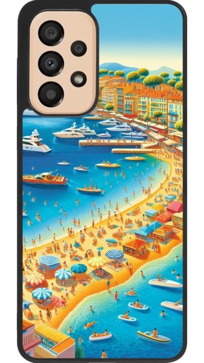 Coque Samsung Galaxy A33 5G - Silicone rigide noir French Riviera People