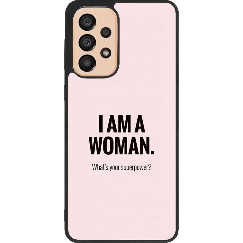 Hülle Samsung Galaxy A33 5G - Silikon schwarz I am a woman