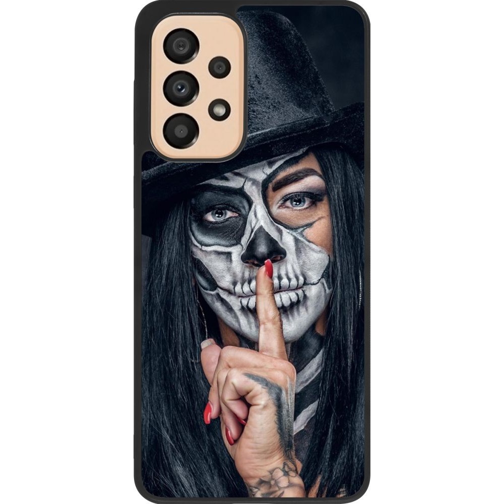 Hülle Samsung Galaxy A33 5G - Silikon schwarz Halloween 18 19