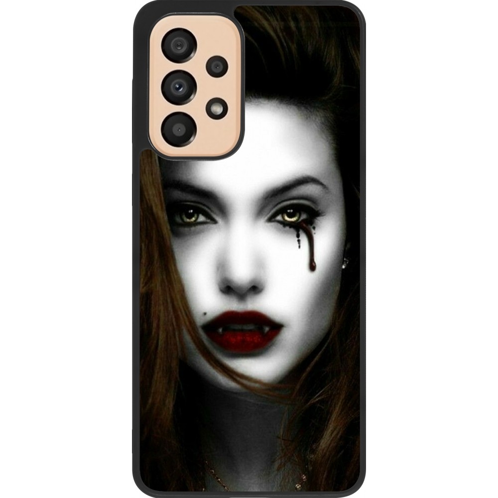 Coque Samsung Galaxy A33 5G - Silicone rigide noir Halloween 2023 gothic vampire