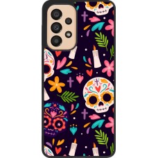 Coque Samsung Galaxy A33 5G - Silicone rigide noir Halloween 2023 mexican style