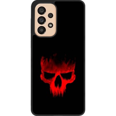 Coque Samsung Galaxy A33 5G - Silicone rigide noir Halloween 2023 scary skull