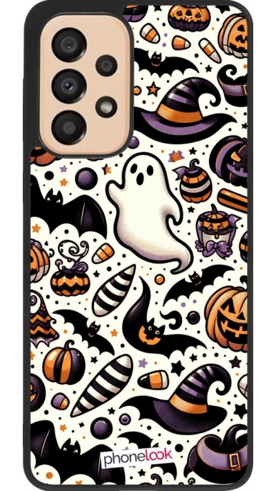 Coque Samsung Galaxy A33 5G - Silicone rigide noir Halloween 2024 Cute Pattern