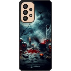 Coque Samsung Galaxy A33 5G - Silicone rigide noir Halloween 2024 Dark Moon