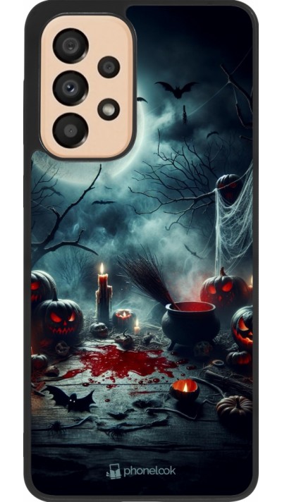 Coque Samsung Galaxy A33 5G - Silicone rigide noir Halloween 2024 Dark Moon