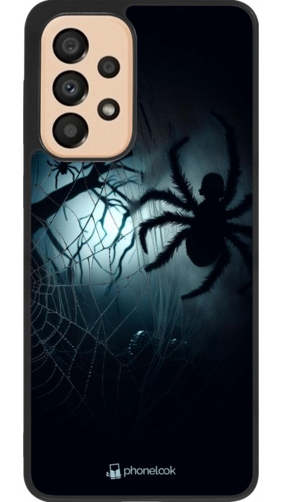 Coque Samsung Galaxy A33 5G - Silicone rigide noir Halloween 2024 Dark Spider