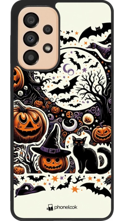 Coque Samsung Galaxy A33 5G - Silicone rigide noir Halloween 2024 Haunt