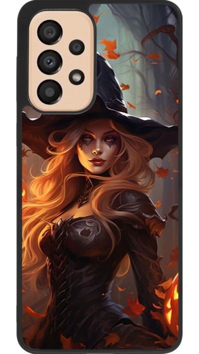 Coque Samsung Galaxy A33 5G - Silicone rigide noir Halloween 2024 sexy witch