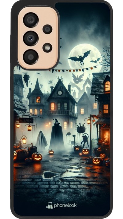 Coque Samsung Galaxy A33 5G - Silicone rigide noir Halloween Spookville