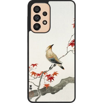 Coque Samsung Galaxy A33 5G - Silicone rigide noir Japanese Bird