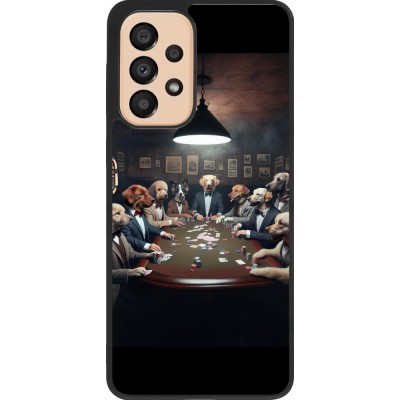 Coque Samsung Galaxy A33 5G - Silicone rigide noir Les pokerdogs