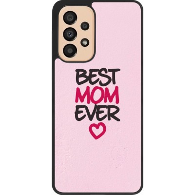 Coque Samsung Galaxy A33 5G - Silicone rigide noir Mom 2023 best Mom ever pink