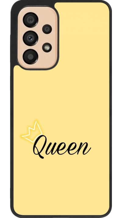 Coque Samsung Galaxy A33 5G - Silicone rigide noir Mom 2024 Queen