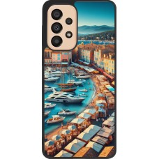 Coque Samsung Galaxy A33 5G - Silicone rigide noir Saint-Tropez Beach