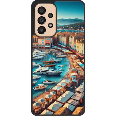 Coque Samsung Galaxy A33 5G - Silicone rigide noir Saint-Tropez Beach