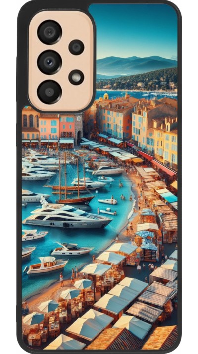 Coque Samsung Galaxy A33 5G - Silicone rigide noir Saint-Tropez Beach