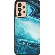 Coque Samsung Galaxy A33 5G - Silicone rigide noir Sea Foam Blue