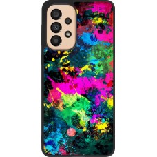 Coque Samsung Galaxy A33 5G - Silicone rigide noir Splash paint