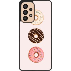 Coque Samsung Galaxy A33 5G - Silicone rigide noir Spring 23 donuts