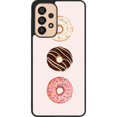 Coque Samsung Galaxy A33 5G - Silicone rigide noir Spring 23 donuts