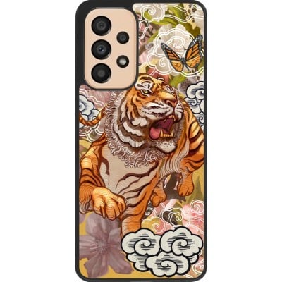 Coque Samsung Galaxy A33 5G - Silicone rigide noir Spring 23 japanese tiger