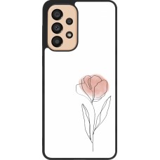 Coque Samsung Galaxy A33 5G - Silicone rigide noir Spring 23 minimalist flower