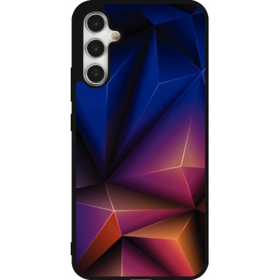 Coque Samsung Galaxy A34 5G - Silicone rigide noir Abstract Triangles 