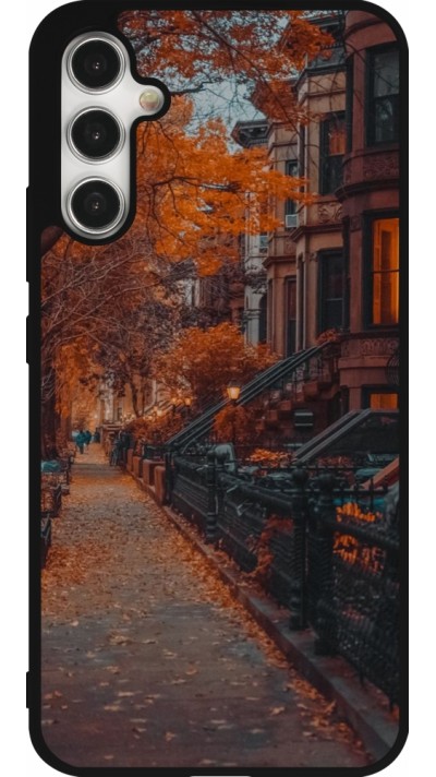 Coque Samsung Galaxy A34 5G - Silicone rigide noir Autumn 2024 city