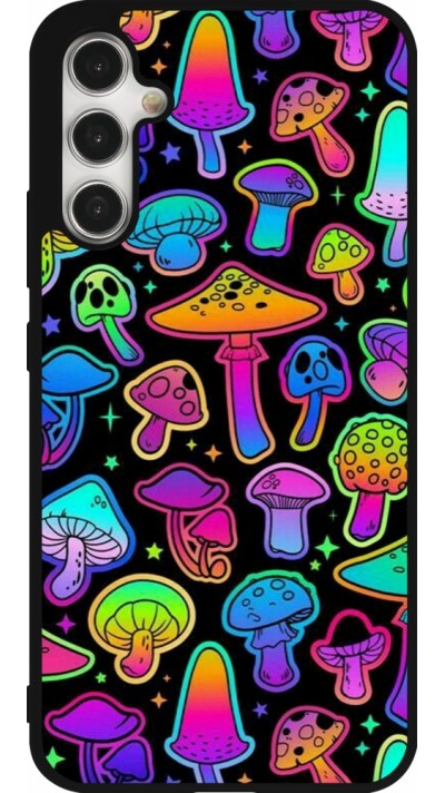 Coque Samsung Galaxy A34 5G - Silicone rigide noir Autumn 2024 magic mushrooms