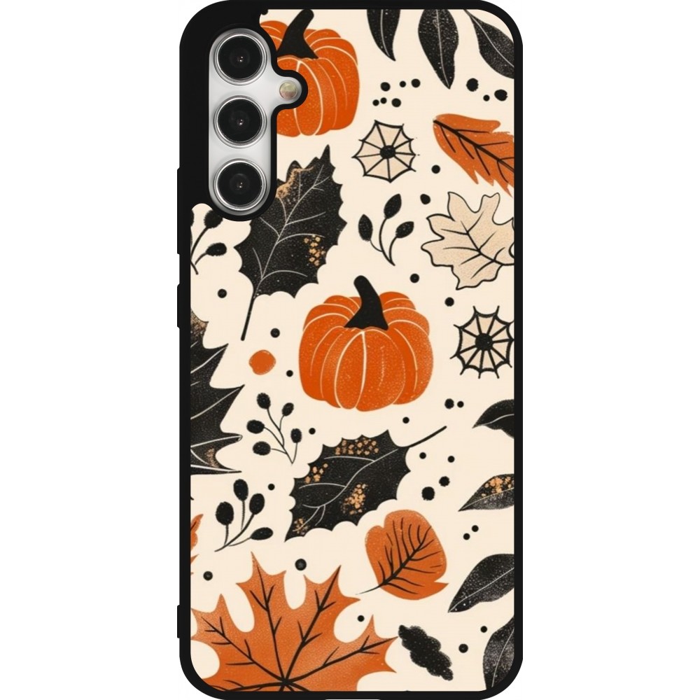 Coque Samsung Galaxy A34 5G - Silicone rigide noir Autumn 2024 nature