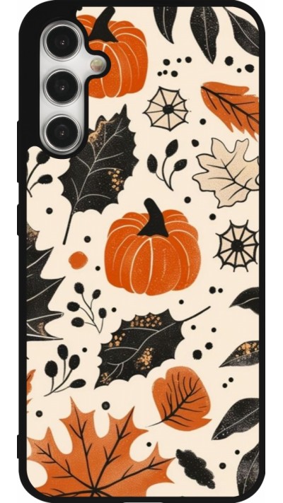 Coque Samsung Galaxy A34 5G - Silicone rigide noir Autumn 2024 nature