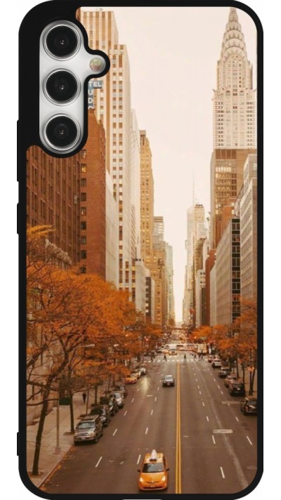 Coque Samsung Galaxy A34 5G - Silicone rigide noir Autumn 2024 New York city