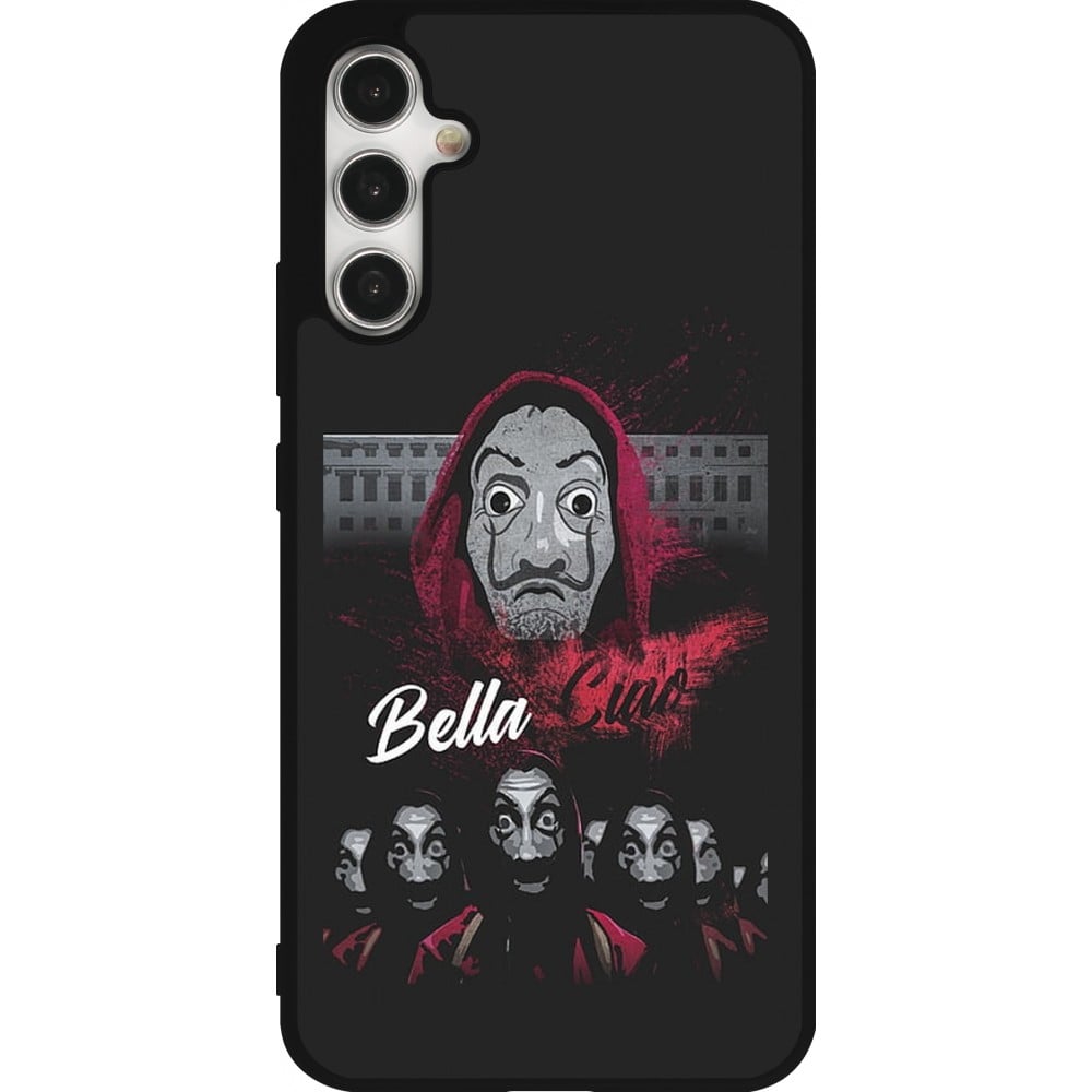 Coque Samsung Galaxy A34 5G - Silicone rigide noir Bella Ciao