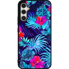 Samsung Galaxy A34 5G Case Hülle - Silikon schwarz Blue Forest