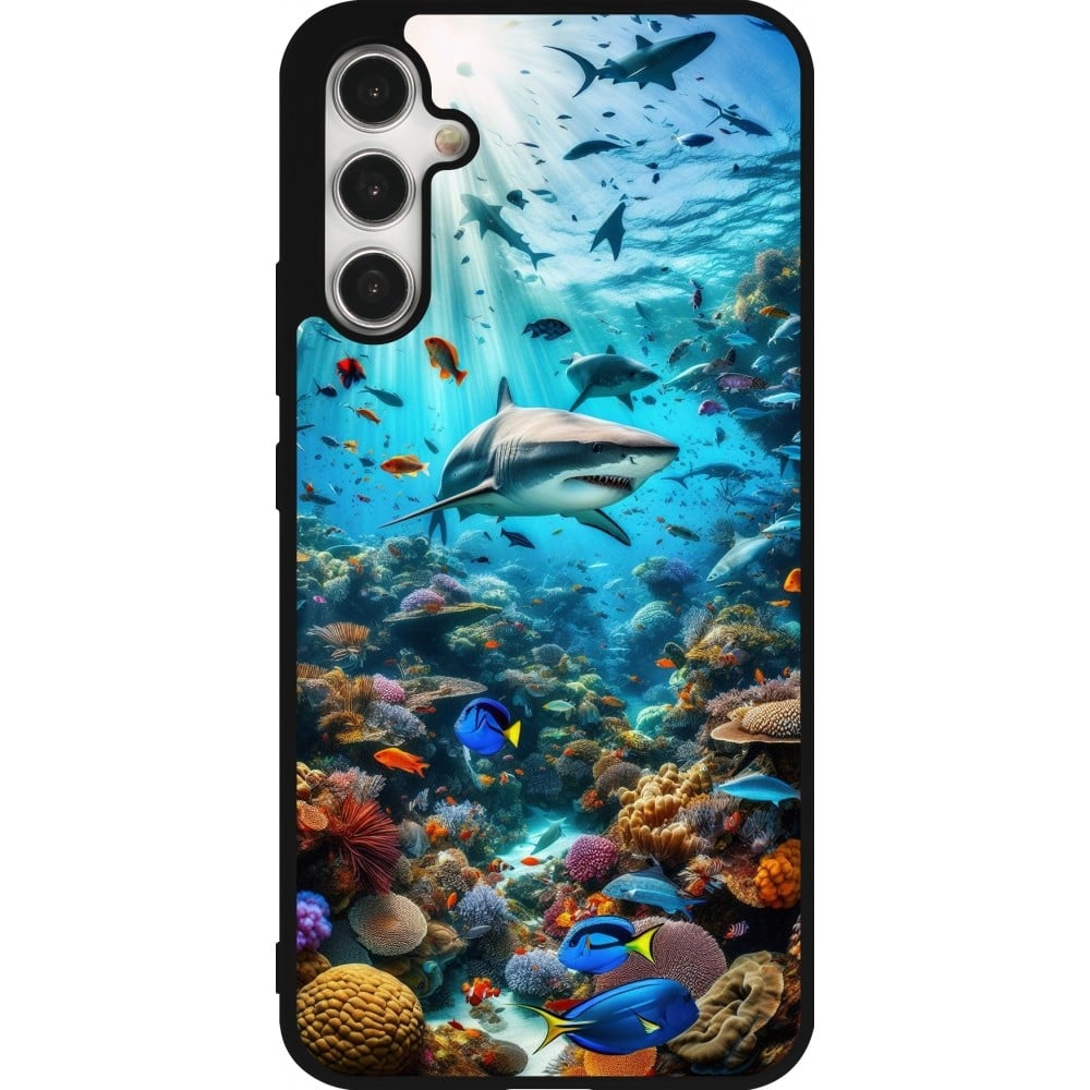 Coque Samsung Galaxy A34 5G - Silicone rigide noir Bora Bora Mer et Merveilles