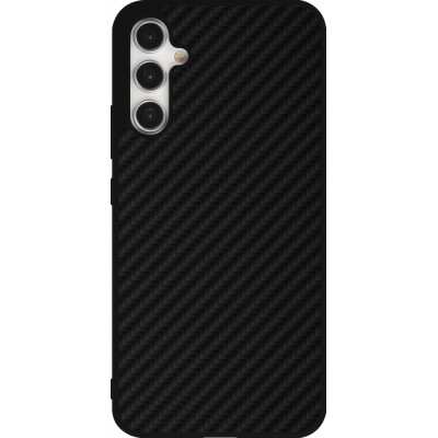 Coque Samsung Galaxy A34 5G - Silicone rigide noir Carbon Basic