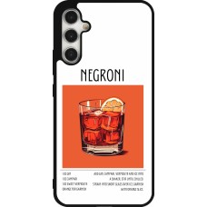 Coque Samsung Galaxy A34 5G - Silicone rigide noir Cocktail recette Negroni