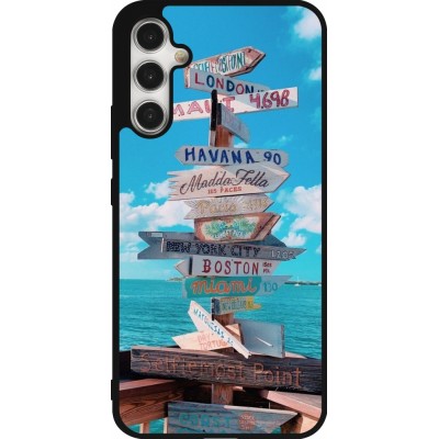 Coque Samsung Galaxy A34 5G - Silicone rigide noir Cool Cities Directions